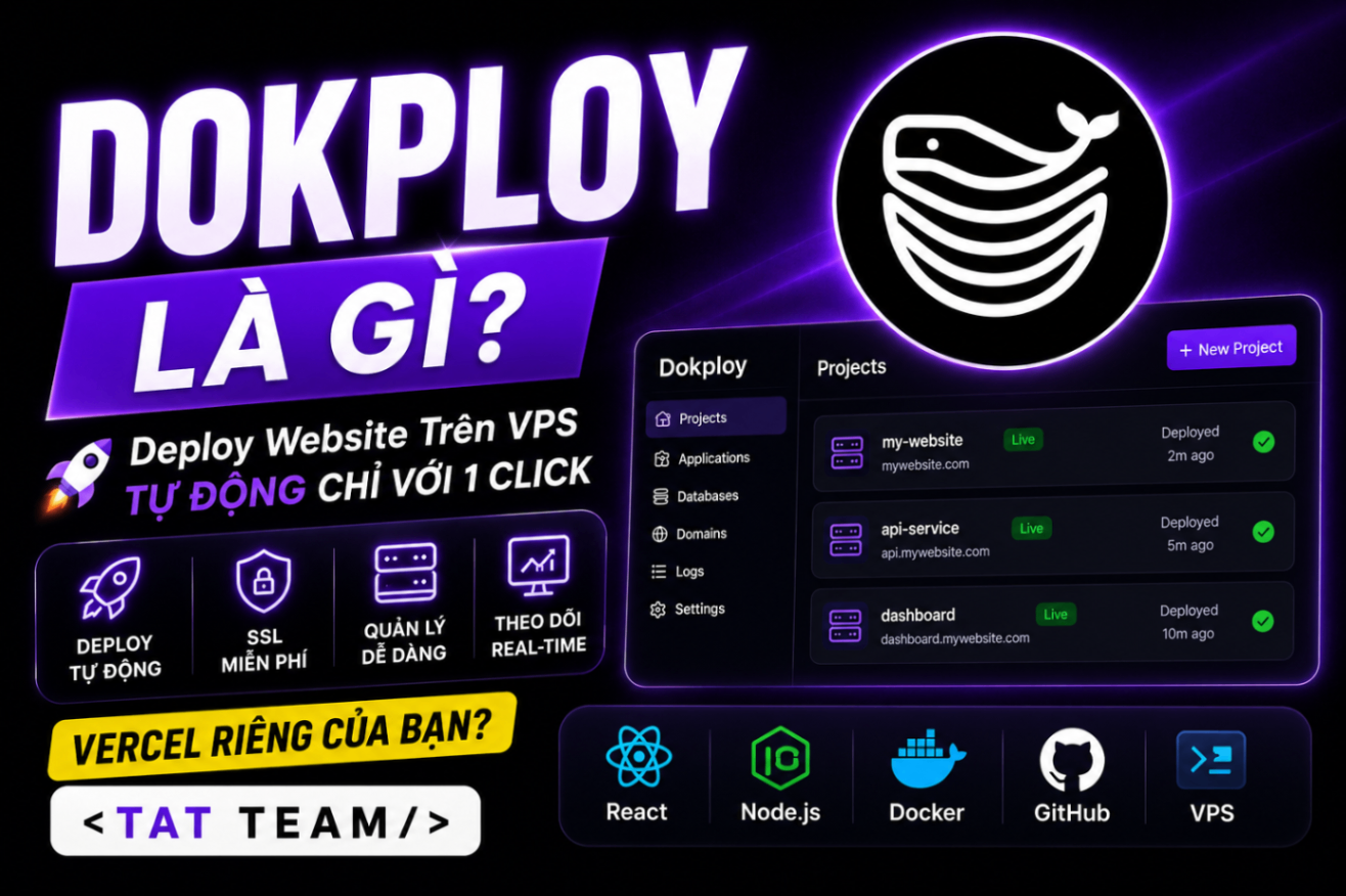 Dokploy Là Gì? Hướng Dẫn Triển Khai Website Tự Động Trên VPS Dành Cho Developer