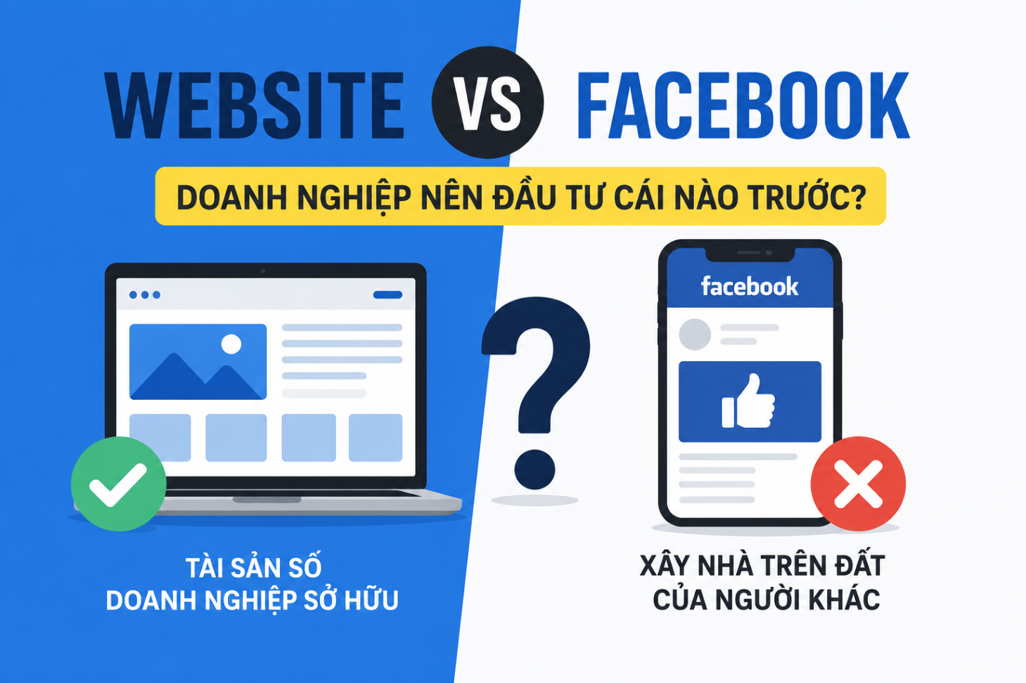 Website Hay Facebook? Đâu Là Tài Sản Thực Sự Của Doanh Nghiệp Năm 2026 | TAT TEAM